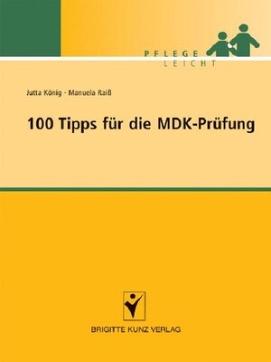 cover image of 100 Tipps für die MDK-Prüfung